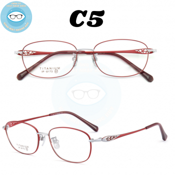 Gọng kính kim loại mã 6193